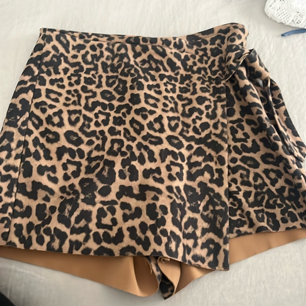 Cheetah print shorts